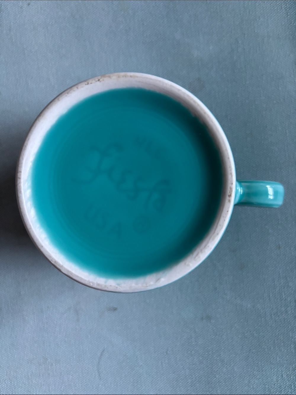 Fiestaware Classic Ring Handle Mug 8oz. Turquoise - Picture 5 of 10